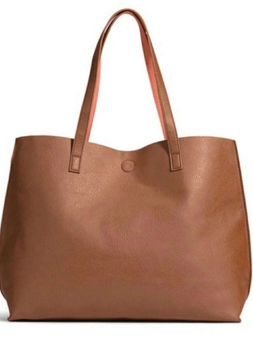 G. H. Bass & Co. Reversible Tan Tote Bag with Clean Silhouette